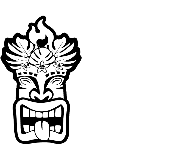 Logolayout2 White - Black And White Tiki Png (852x750)