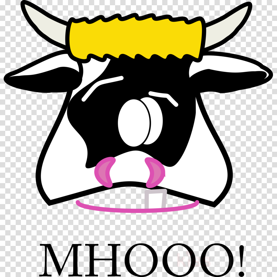 Lustige Verrückte Kuh Stier Auf Karte Clipart Beef - Cow Cartoon (900x900)