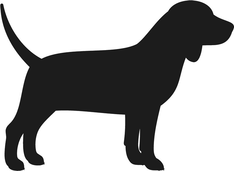 Dog Clipart Source - Short Tailed Black Dogs (800x800)