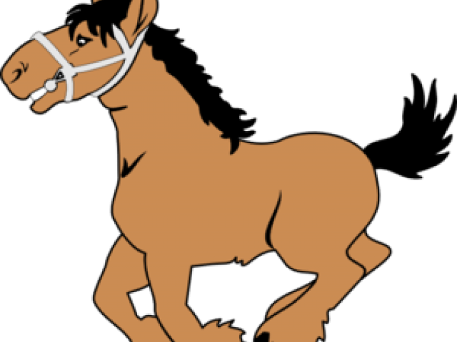 Horse Clipart Cartoon - Transparent Horse Png Cartoon (640x480)