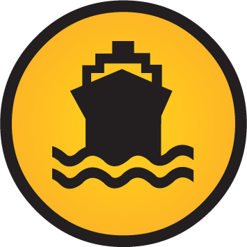 If You Are Shipping By Sea/ocean, Freights Are Meant - Boat Icon (356x355)