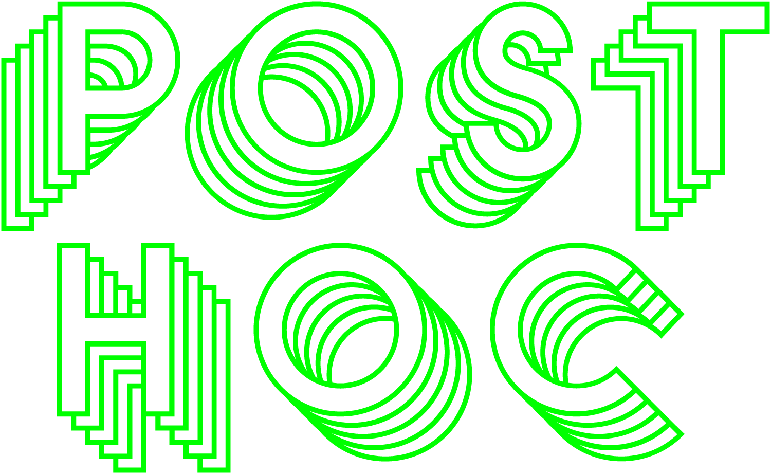 Visual Identity For Post Hoc Laid On Top Off Close - Visual Identity For Post Hoc Laid On Top Off Close (1500x922)