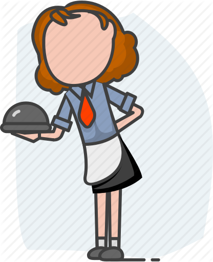 Cartoon Characters By Iconmama Service Staff Stew - Cartoon (416x512)