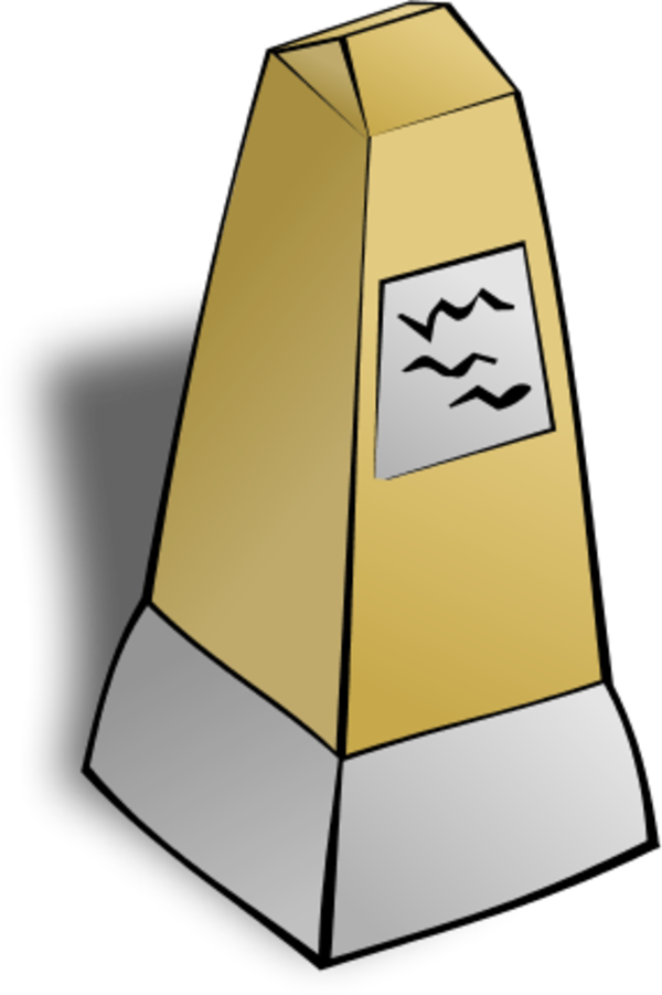 Rpg Map Symbols Obelisk - Obelisk Kreslený (600x901)