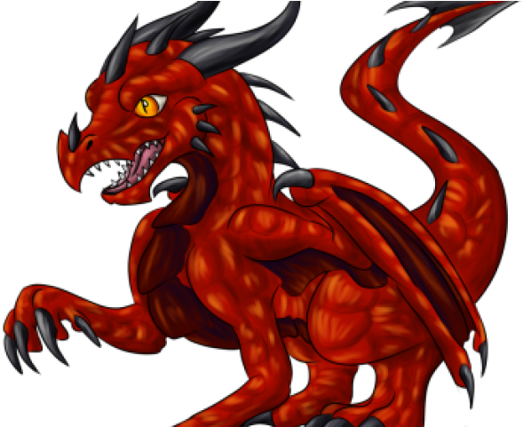 Little Dragon Clipart Mythical Creature - Red Dragon Wyrmling (640x480)