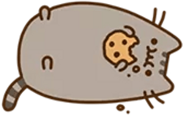 Pusheen Eating Cookie Transparent Png Stickpng - Pusheen Transparent Png (400x400)