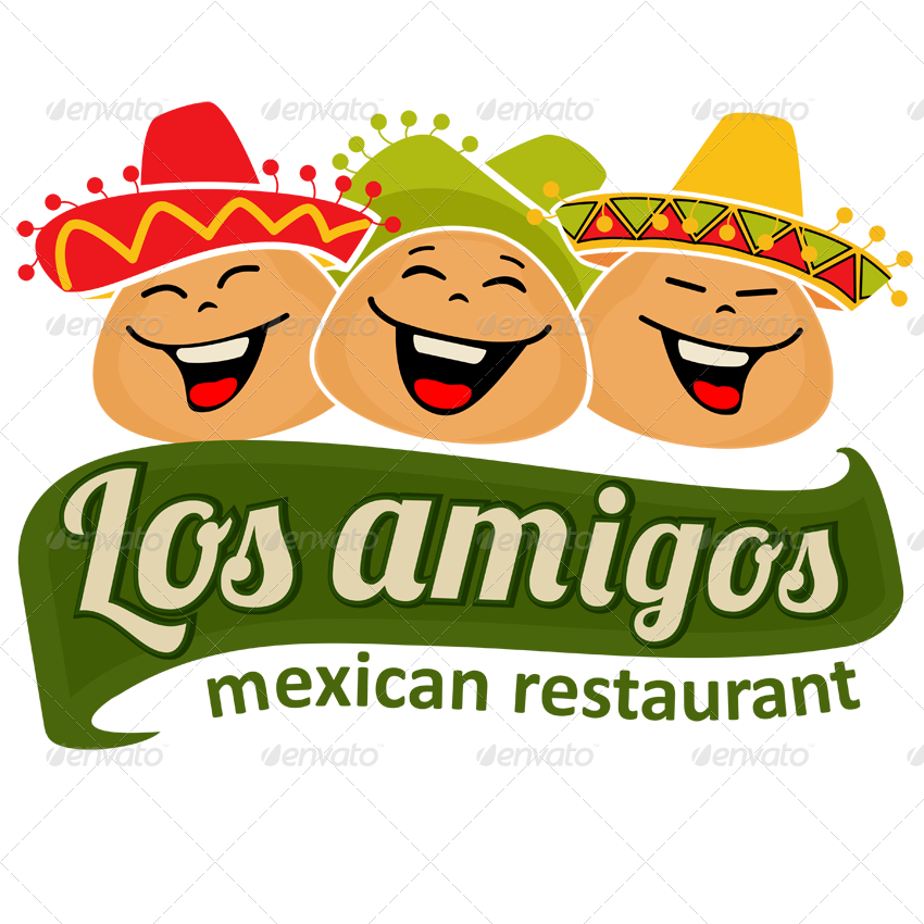 9 Mexican Vector Badges Emblems And Logos By Ragerabbit - Cartoon (850x850)