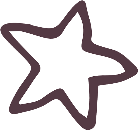 Drawn Crown Transparent Hand - Star Hand Draw Png (512x512)