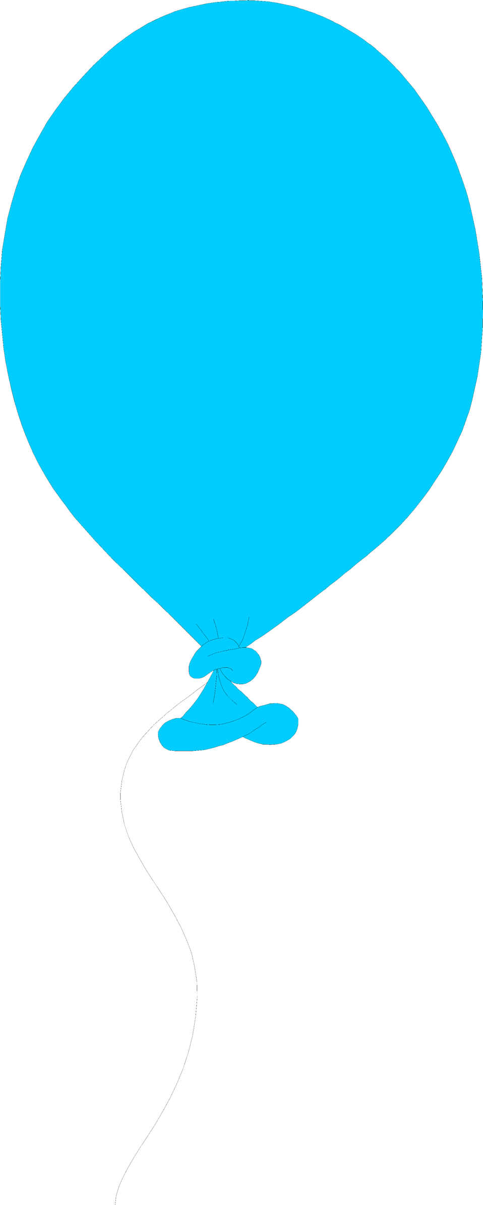 Blue Balloon Clipart - Balloon Illustration (958x2388)