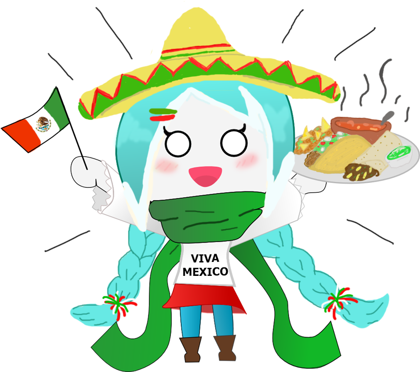 Viva Mexico Con Minimoose By Minimoose1231 - Cartoon (1012x771)