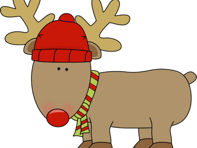 Snow Clipart Reindeer - Clip Art Winter Holiday (640x480)