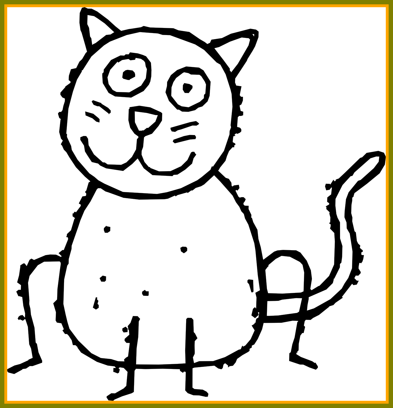 Incredible Of Christmas Kitten Cat Black U Ⓒ - Clip Art (1381x1432)