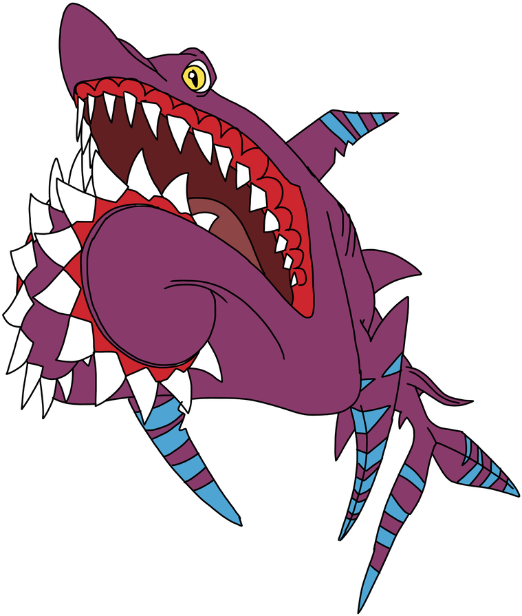 Hungry Shark World Buzz By Romeo1900 - Cartoon (774x1033)