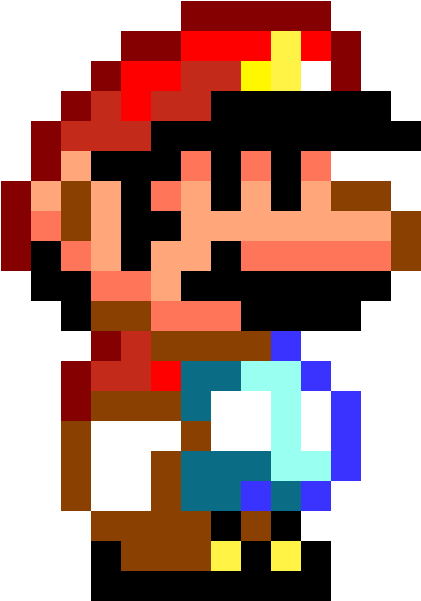 Mario Clipart Mario World - Super Mario World Mario Sprite (690x710)