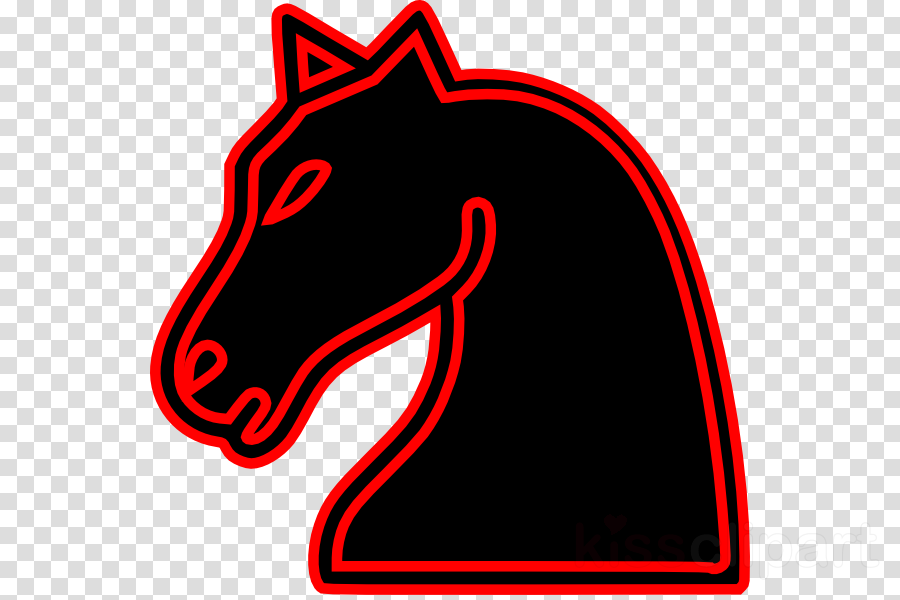 Black Knight Outlined2 Clip Art Clipart Chess Knight - Dream League Soccer Gucci Logo (900x600)