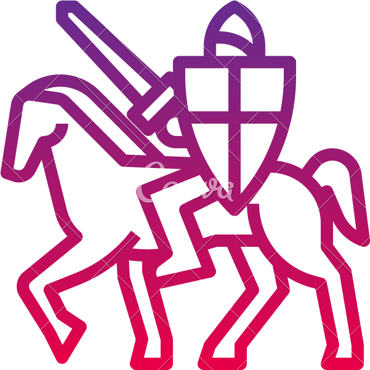 History War Worrior Knight Horse Icon - History War Icon (800x800)