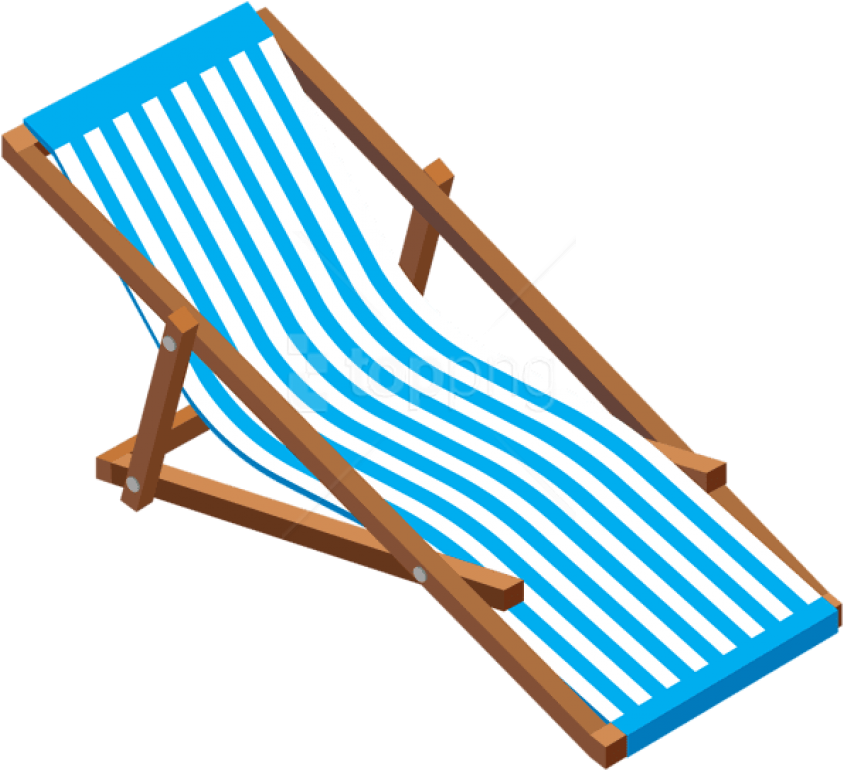 Free Png Download Transparent Beach Lounge Chair Clipart - Beach Chair Clipart Transparent (850x777)