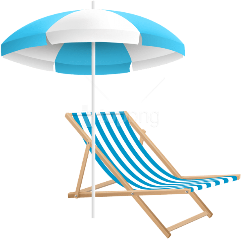 Free Png Download Beach Chair And Umbrella Png Clipart - Beach Chair And Umbrella Png (850x845)