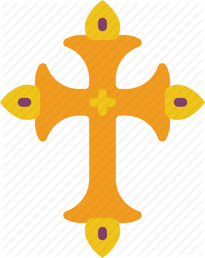 Day Of The Dead Clipart Cross - Day Of The Dead Cross Png (406x512)