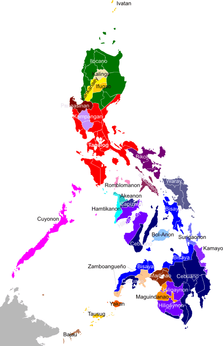 Ethnic Groups - Map Philippines Location Volcano Cabaluyan (450x698)