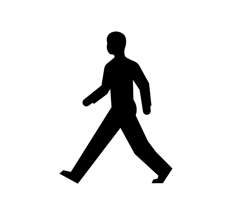 Gambar Orang Berjalan Png 1 Png Image - Man Walking Gif Transparent (831x720)