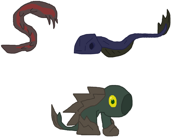 Rock Fish Pokemon-old By Organicgranite - Cartoon (900x703)