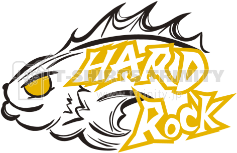 ハードロック 黒 黄色 - Illustration (480x480)
