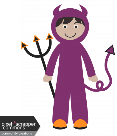 Trick Or Treat Kid 05 Graphic By Tina Shaw - Cartoon (456x456)