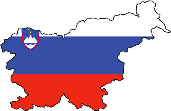 Flag Map Of Slovakia (587x390)