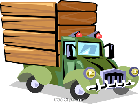 Truck Royalty Free Vector Clip Art Illustration - Truck (480x358)