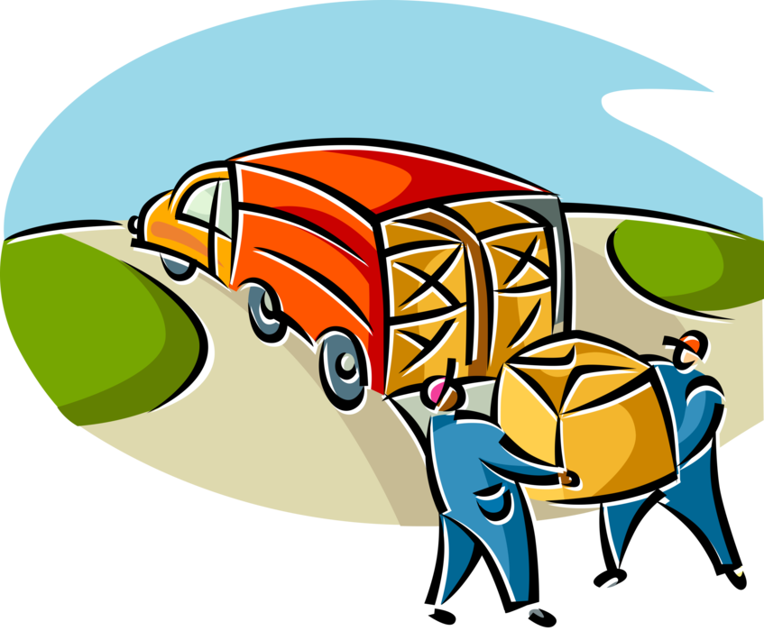 847 X 700 0 - Truck Loading Clip Art (847x700)