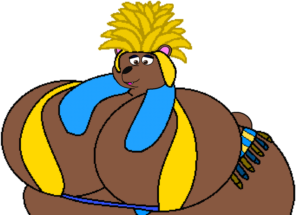 Hourglass Samba Bruin Bear By Pancakedude - Cartoon (1019x785)