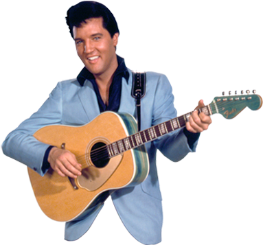 Msyugioh123 Wallpaper With An Acoustic Guitar Entitled - Elvis Presley Fender Kingman (410x375)