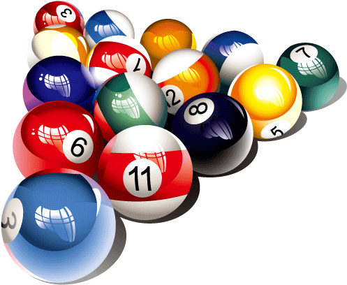 Billiard Png Free Download - Transparent Pool Balls Png (842x595)