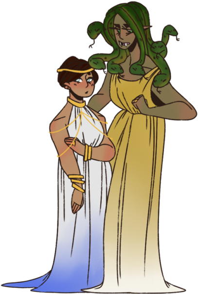 Medusa And The Blind Baby (477x750)