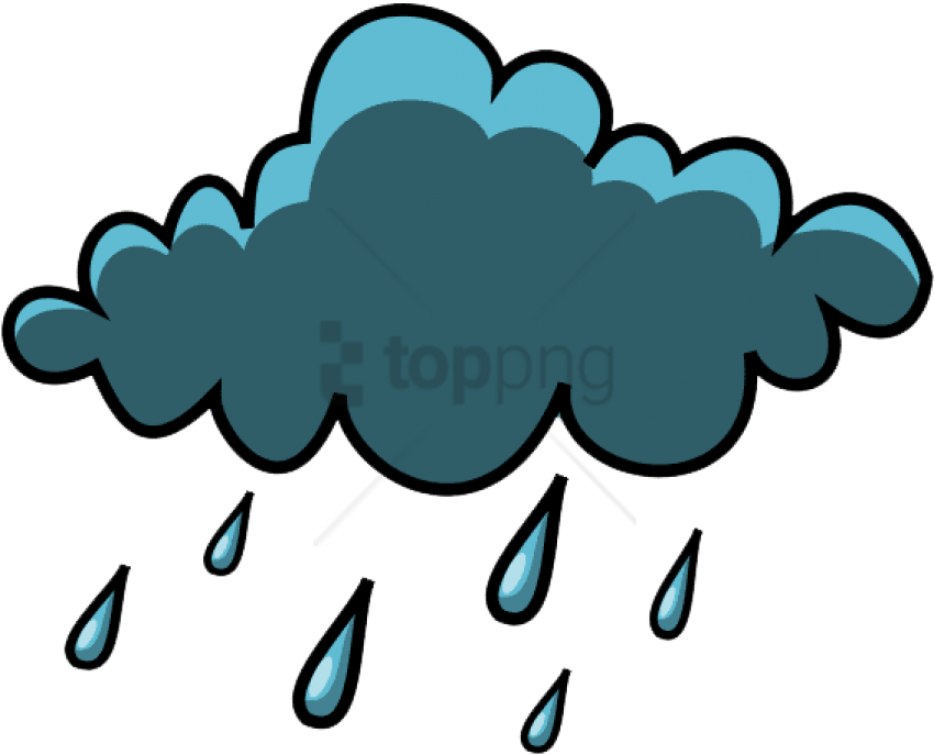 Free Png Download Rain Cloud Png Images Background - Rain Cloud Clipart Png (850x687)