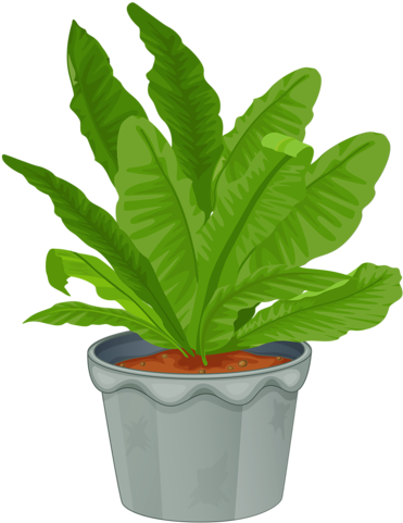Garden Mural, Clip Art, Leaves, Bouquet, Paper Crafts, - Six Pots (400x500)