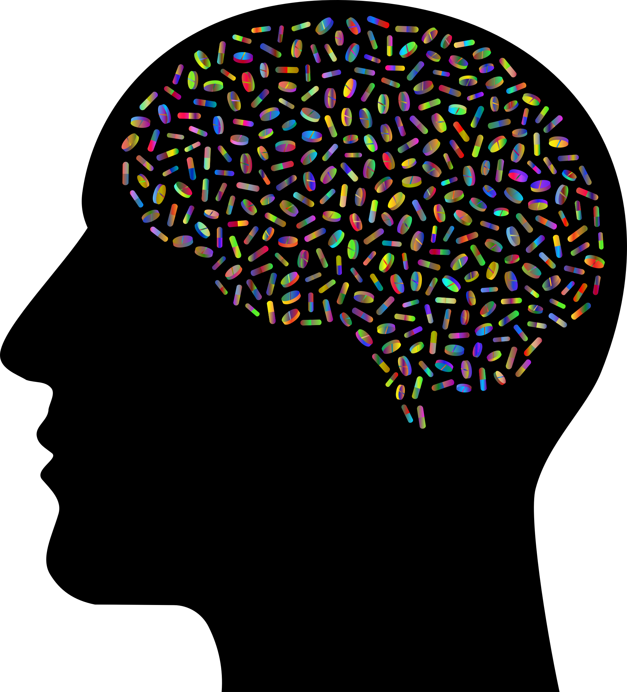 Big Image - Brain In Skull Clip Art (2134x2354)