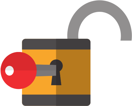 Safety Lock Icon Image - Graphic Design (550x550)