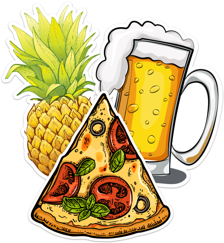Food And Beverage Stickers And Decals - Food And Beverage Stickers And Decals (500x500)