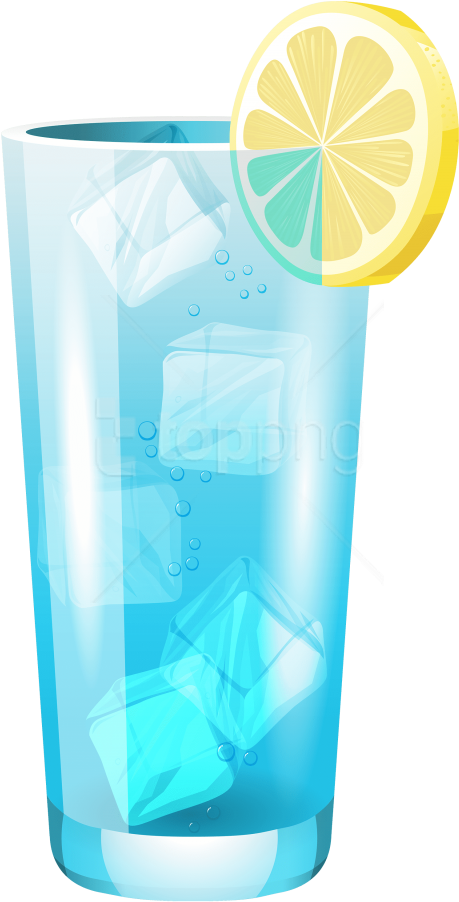 Free Png Download Transparent Blue Cocktail Clipart - Blue Lemonade Drawing (480x924)