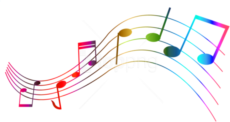 Free Png Download Transparent Colorful Notes Png Images - Colourful Musical Notes Clip Art (850x465)