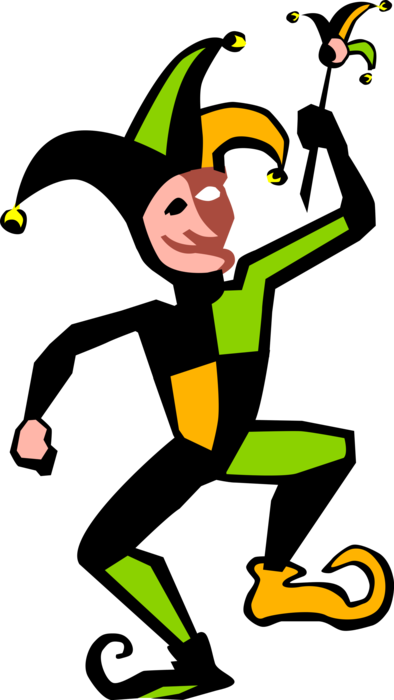 Vector Illustration Of Medieval And Renaissance Era - Court Jester (394x700)