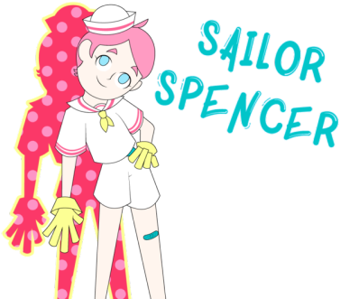 I Decided To Make My Own Mascot For My Art Since Sailor - Cartoon (400x360)
