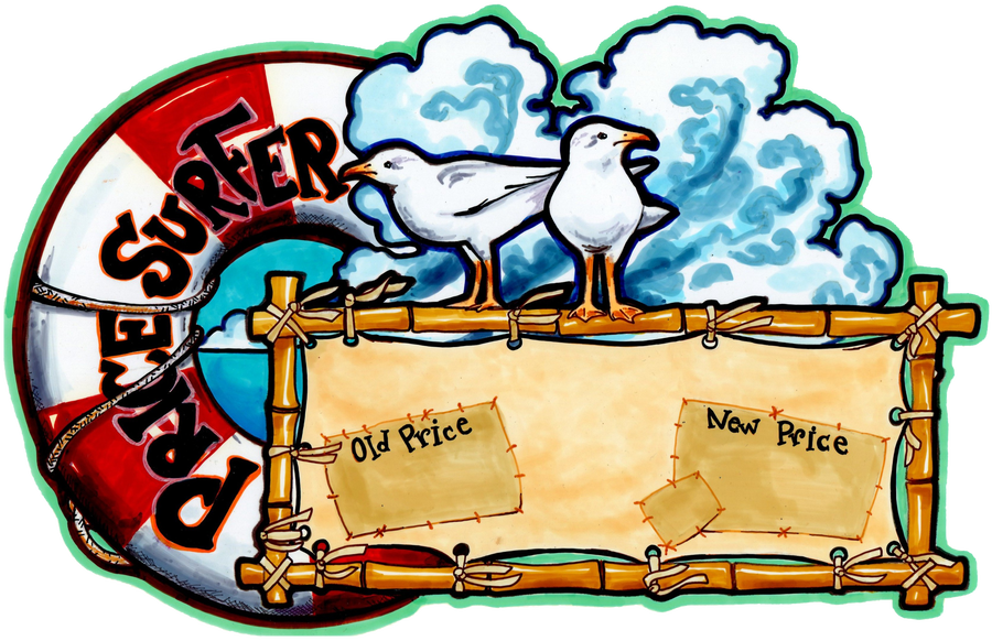 Seagull Price Surfer Sign By Aethertechindustries - Seagull Price Surfer Sign By Aethertechindustries (900x582)