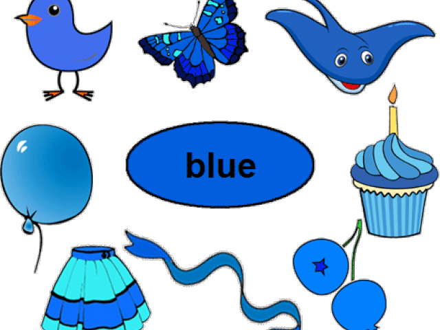 Blueberry Clipart Color - Blue Color Objects Clipart (640x480)