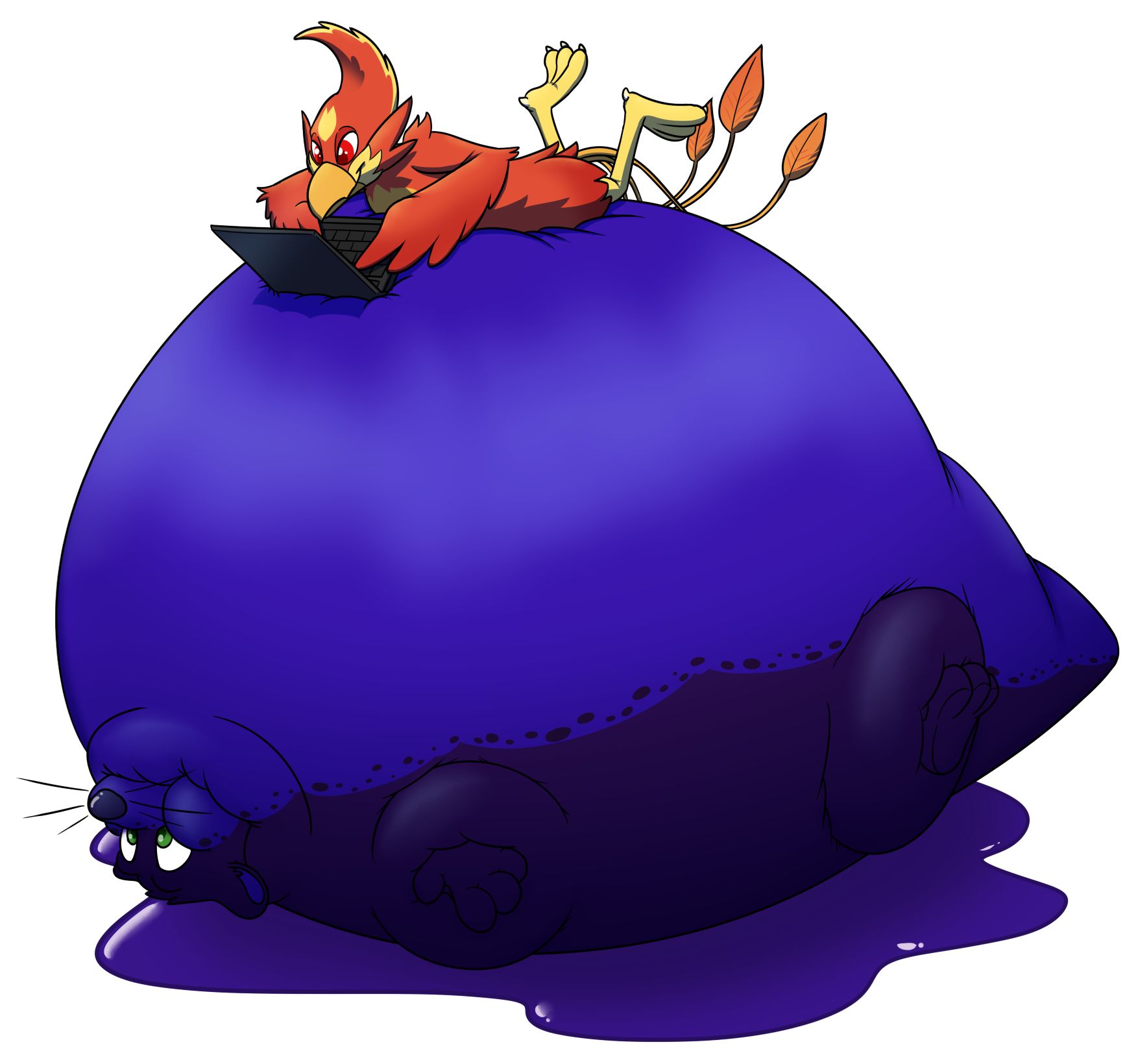 [1145] Blueberry Couch - Illustration (2000x2000)