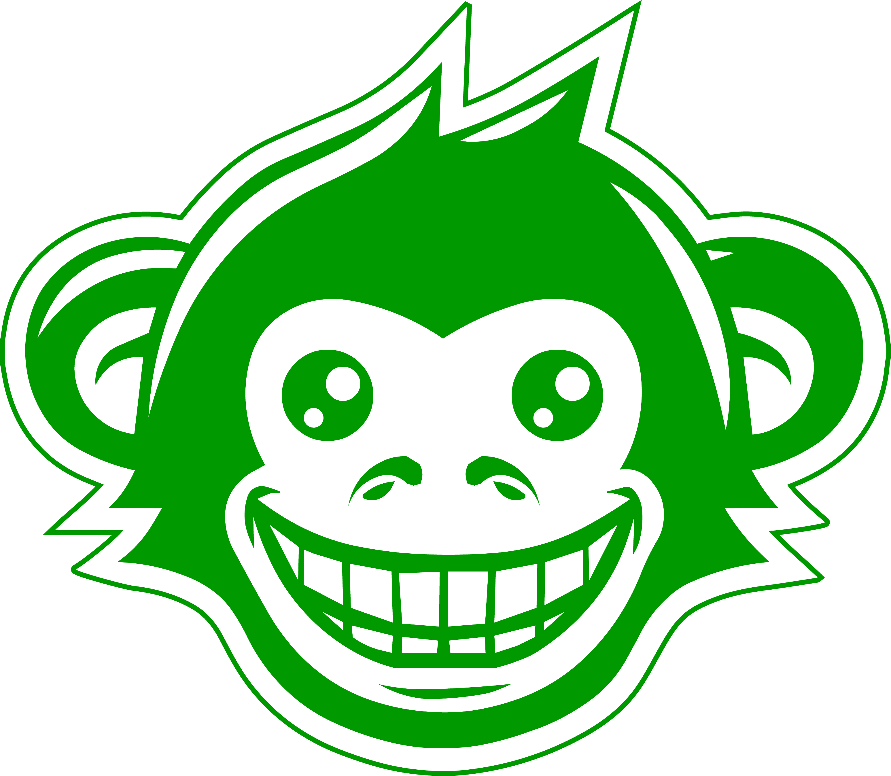 Greenmonkey - Monkey Green (3093x2694)