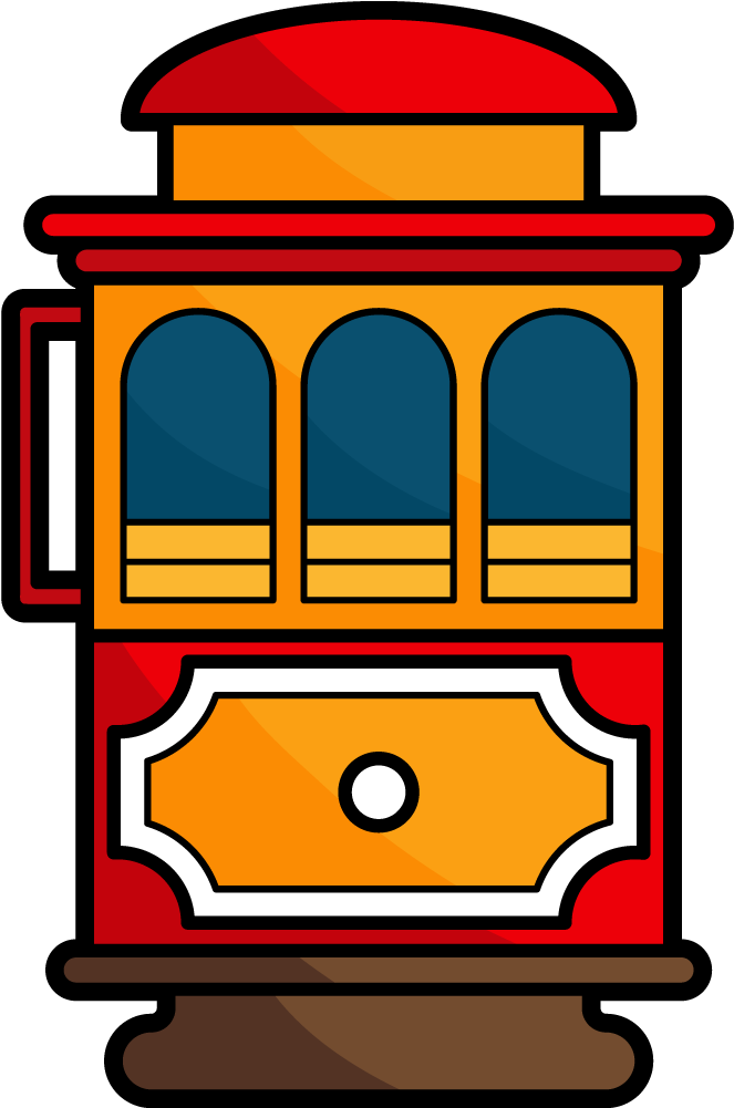 Free Trolley Icon Download - Sf Cable Car Icon (1000x1000)