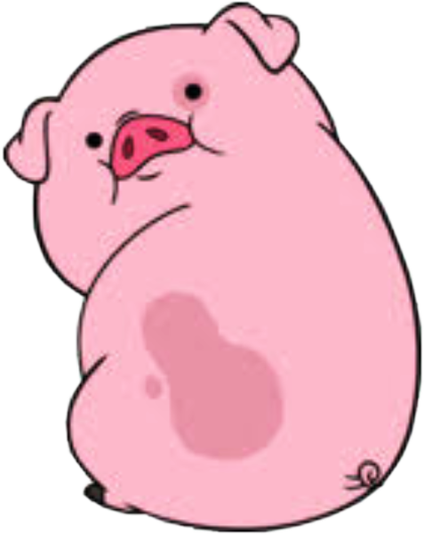 Oink Oing🐽 Pig Pigs Gravityfalls - Gravity Falls Pig Png (477x602)